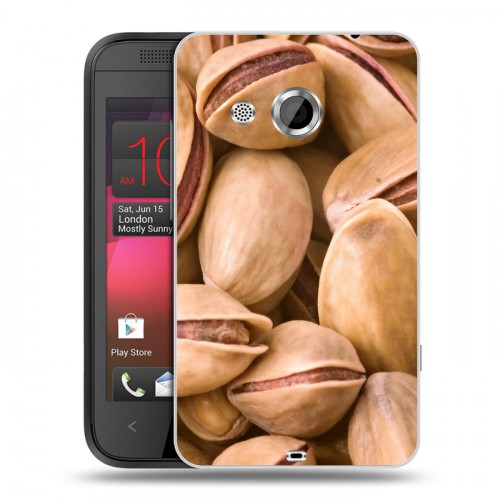 Дизайнерский пластиковый чехол для HTC Desire 200 Орехи