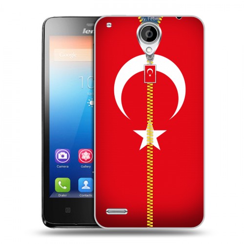 Дизайнерский пластиковый чехол для Lenovo S890 Флаг Турции