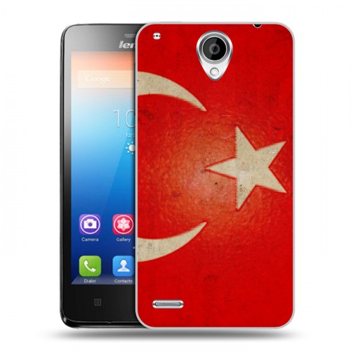 Дизайнерский пластиковый чехол для Lenovo S890 Флаг Турции