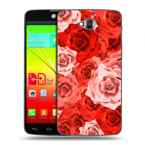Дизайнерский силиконовый чехол для LG G Pro Lite Dual Органические цветы