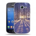 Дизайнерский пластиковый чехол для Samsung Galaxy Trend Lite Зима