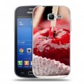 Дизайнерский пластиковый чехол для Samsung Galaxy Trend Lite Вишня