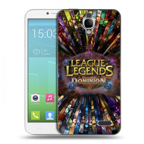 Дизайнерский силиконовый чехол для Alcatel One Touch Idol League of Legends