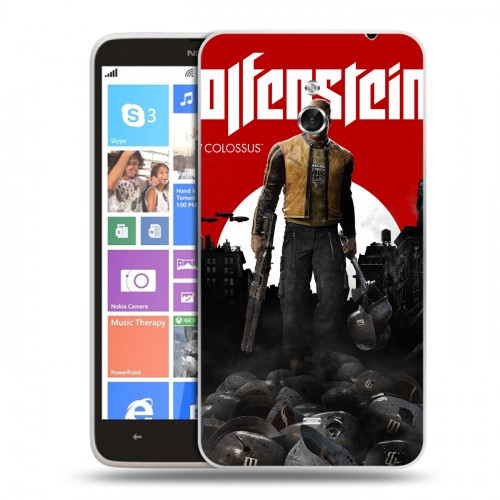 Дизайнерский пластиковый чехол для Nokia Lumia 1320 Wolfenstein