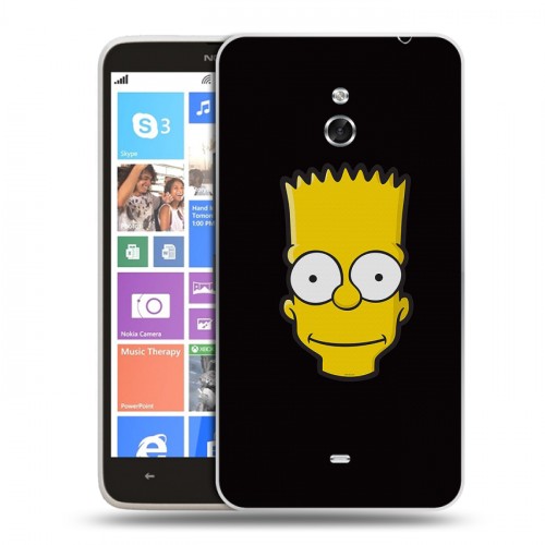 Дизайнерский пластиковый чехол для Nokia Lumia 1320 Симпсоны