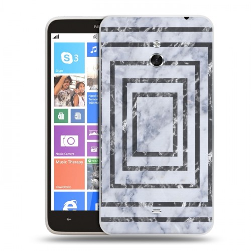 Дизайнерский пластиковый чехол для Nokia Lumia 1320 Геометрический мрамор