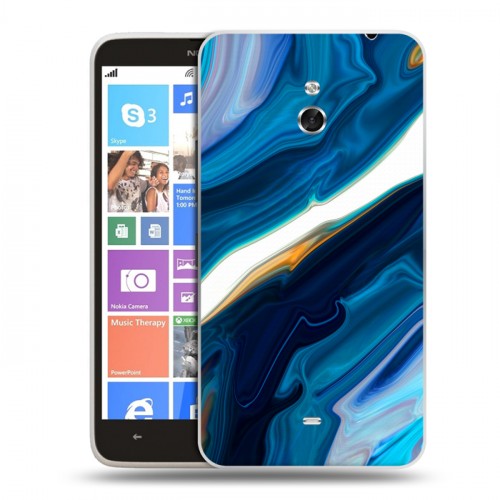 Дизайнерский пластиковый чехол для Nokia Lumia 1320 Цветные агаты