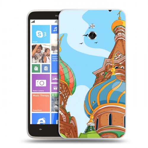 Дизайнерский пластиковый чехол для Nokia Lumia 1320 Столичные зарисовки