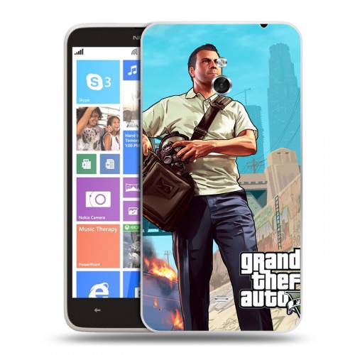 Дизайнерский пластиковый чехол для Nokia Lumia 1320 GTA