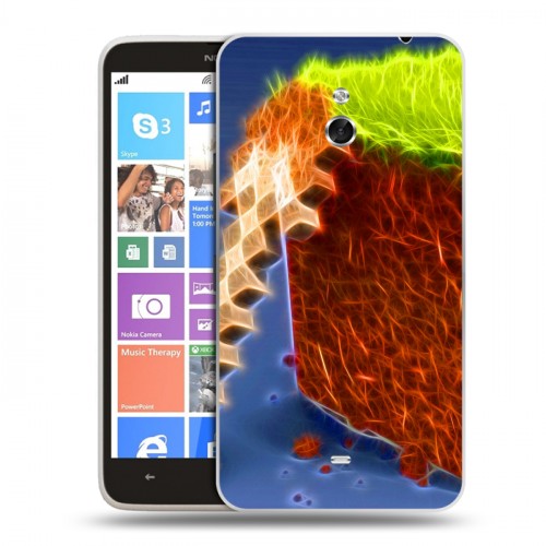 Дизайнерский пластиковый чехол для Nokia Lumia 1320 Minecraft