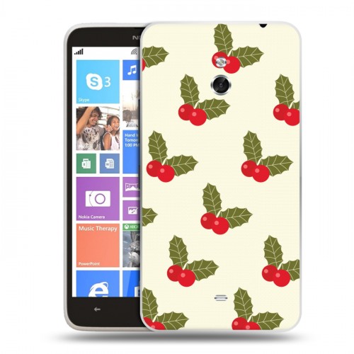 Дизайнерский пластиковый чехол для Nokia Lumia 1320 Ретро Рождество