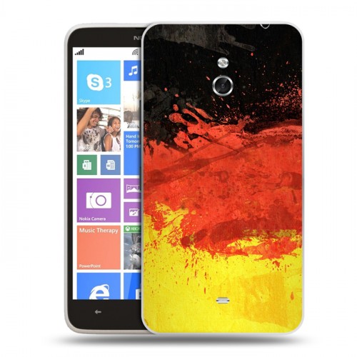 Дизайнерский пластиковый чехол для Nokia Lumia 1320 Флаг Германии