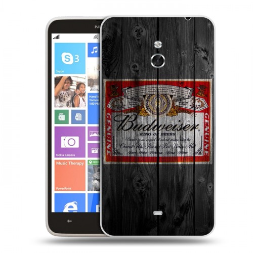 Дизайнерский пластиковый чехол для Nokia Lumia 1320 Budweiser
