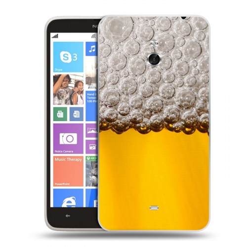 Дизайнерский пластиковый чехол для Nokia Lumia 1320 Пузырьки пива