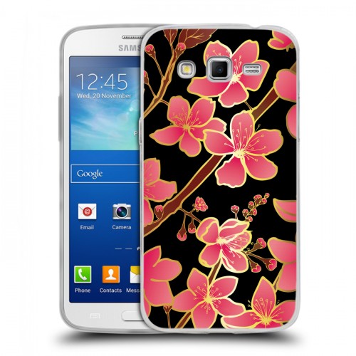 Дизайнерский пластиковый чехол для Samsung Galaxy Grand 2 Люксовые цветы