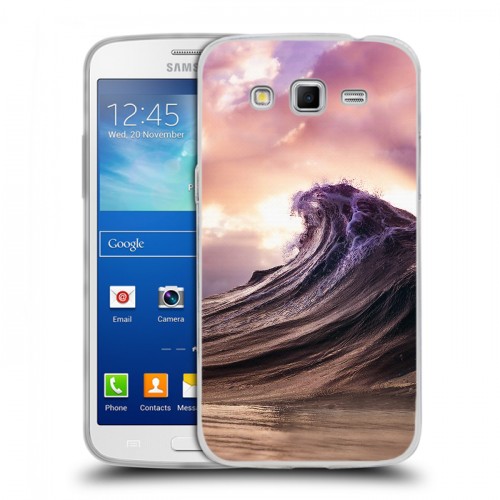 Дизайнерский пластиковый чехол для Samsung Galaxy Grand 2 волны
