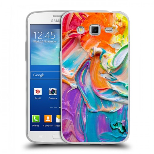 Дизайнерский пластиковый чехол для Samsung Galaxy Grand 2 Мазки краски
