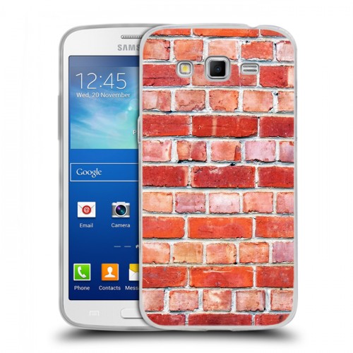 Дизайнерский пластиковый чехол для Samsung Galaxy Grand 2 Кирпич