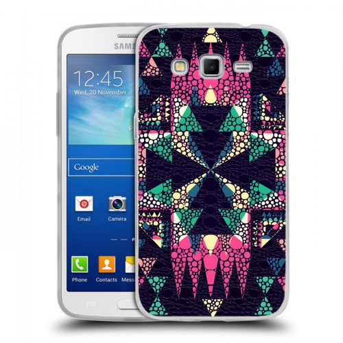 Дизайнерский пластиковый чехол для Samsung Galaxy Grand 2 Кожа хамелеона