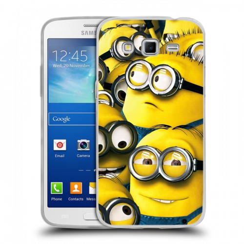 Дизайнерский пластиковый чехол для Samsung Galaxy Grand 2 Миньоны