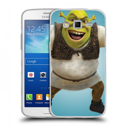 Дизайнерский пластиковый чехол для Samsung Galaxy Grand 2 Шрек