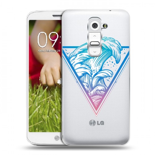 Полупрозрачный дизайнерский пластиковый чехол для LG Optimus G2 mini Тату тренды