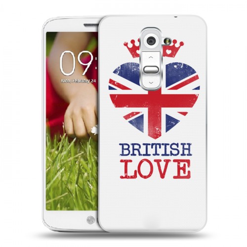 Дизайнерский пластиковый чехол для LG Optimus G2 mini British love