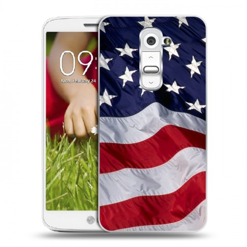 Дизайнерский пластиковый чехол для LG Optimus G2 mini Флаг США
