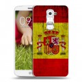 Дизайнерский пластиковый чехол для LG Optimus G2 mini Флаг Испании