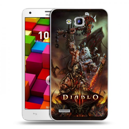Дизайнерский пластиковый чехол для Huawei Honor 3x Diablo