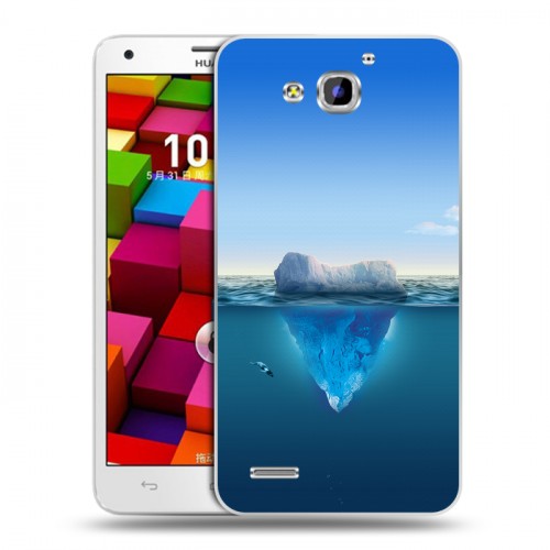 Дизайнерский пластиковый чехол для Huawei Honor 3x Льды