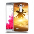 Дизайнерский силиконовый чехол для LG G3 (Dual-LTE) пляж