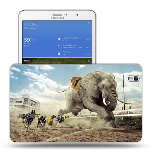 Дизайнерский силиконовый чехол для Samsung Galaxy Tab Pro 8.4 Слоны