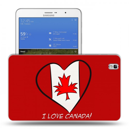 Дизайнерский силиконовый чехол для Samsung Galaxy Tab Pro 8.4 флаг канады