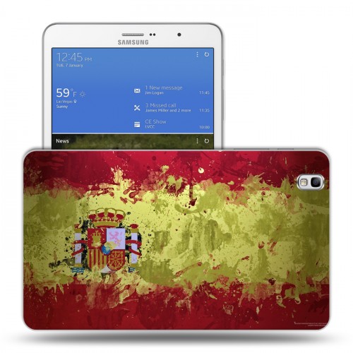 Дизайнерский силиконовый чехол для Samsung Galaxy Tab Pro 8.4 флаг Испании