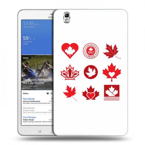 Дизайнерский силиконовый чехол для Samsung Galaxy Tab Pro 8.4 Флаг Канады