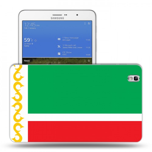 Дизайнерский силиконовый чехол для Samsung Galaxy Tab Pro 8.4 флаг Чечни