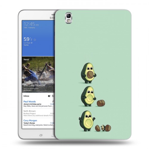 Дизайнерский силиконовый чехол для Samsung Galaxy Tab Pro 8.4 Авокадо мама