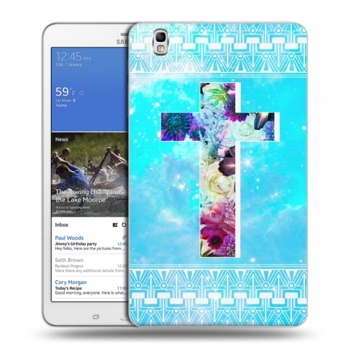 Дизайнерский силиконовый чехол для Samsung Galaxy Tab Pro 8.4 Мир крестов