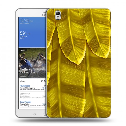 Дизайнерский силиконовый чехол для Samsung Galaxy Tab Pro 8.4 Контрастные перья