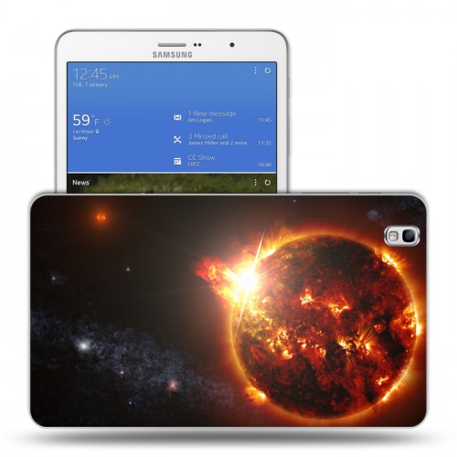 Дизайнерский силиконовый чехол для Samsung Galaxy Tab Pro 8.4 Солнце