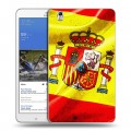 Дизайнерский силиконовый чехол для Samsung Galaxy Tab Pro 8.4 Флаг Испании