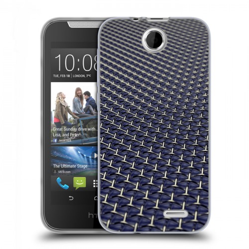 Дизайнерский силиконовый чехол для HTC Desire 310 Абстракции Сетка