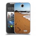 Дизайнерский силиконовый чехол для HTC Desire 310 пляж