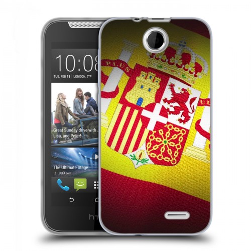 Дизайнерский силиконовый чехол для HTC Desire 310 флаг Испании