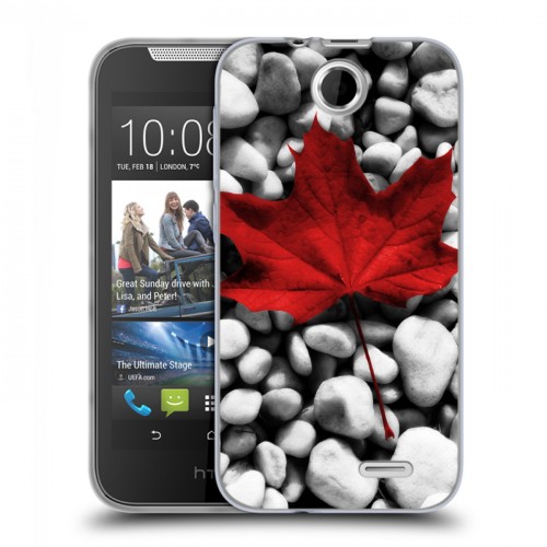 Дизайнерский силиконовый чехол для HTC Desire 310 флаг Канады