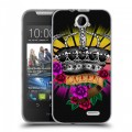 Дизайнерский силиконовый чехол для HTC Desire 310 Панк корона
