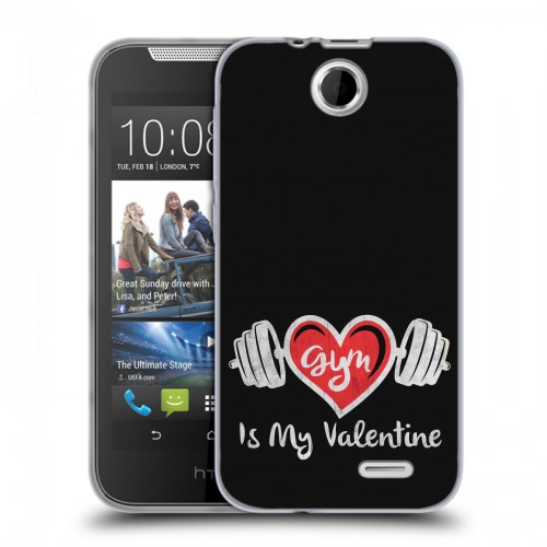 Дизайнерский силиконовый чехол для HTC Desire 310 День Святого Валентина