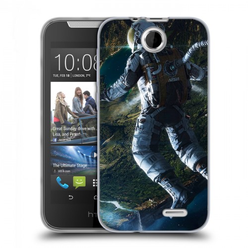 Дизайнерский силиконовый чехол для HTC Desire 310 Космонавт