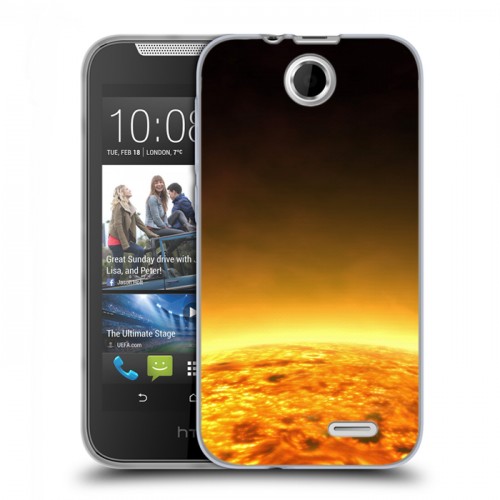 Дизайнерский силиконовый чехол для HTC Desire 310 Солнце